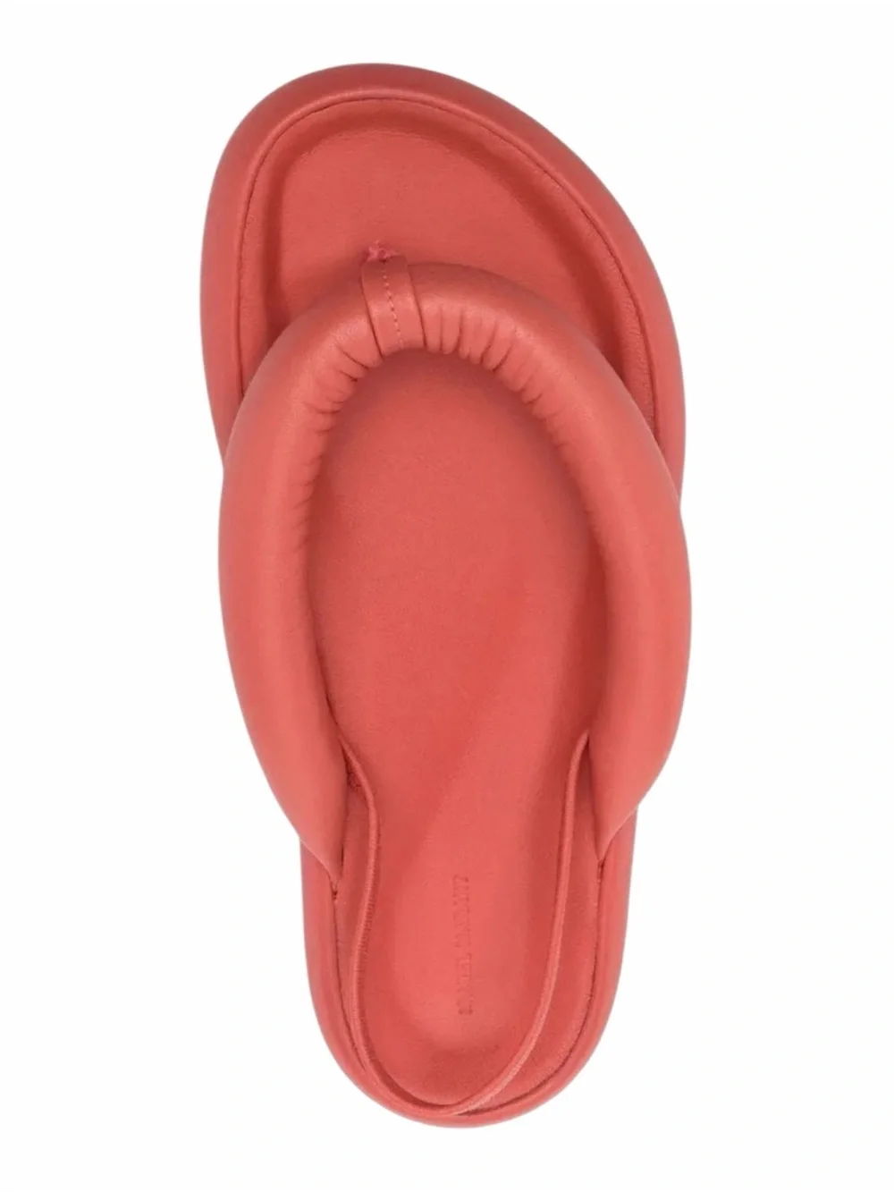Isabel Marant Orene Leather Flatform Sandals Red Size 7